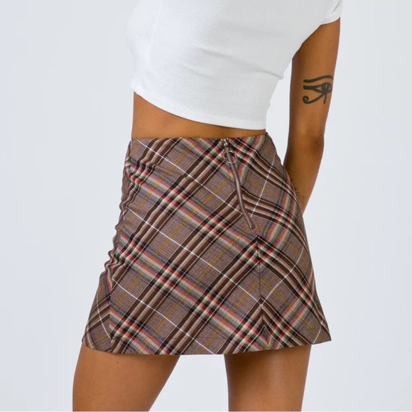 Princess Polly Darwin mini skirt check print - Picture 9 of 16